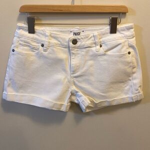 PAIGE white Denim Shorts Size 27